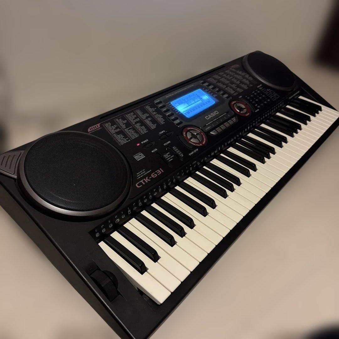 【美品】CASIO カシオ CTK-631 61鍵 キーボード 電子ピアノ 鍵盤 CASIO CTK-631 電子キーボード ポータブルキーボード 61 鍵盤 - メルカリ