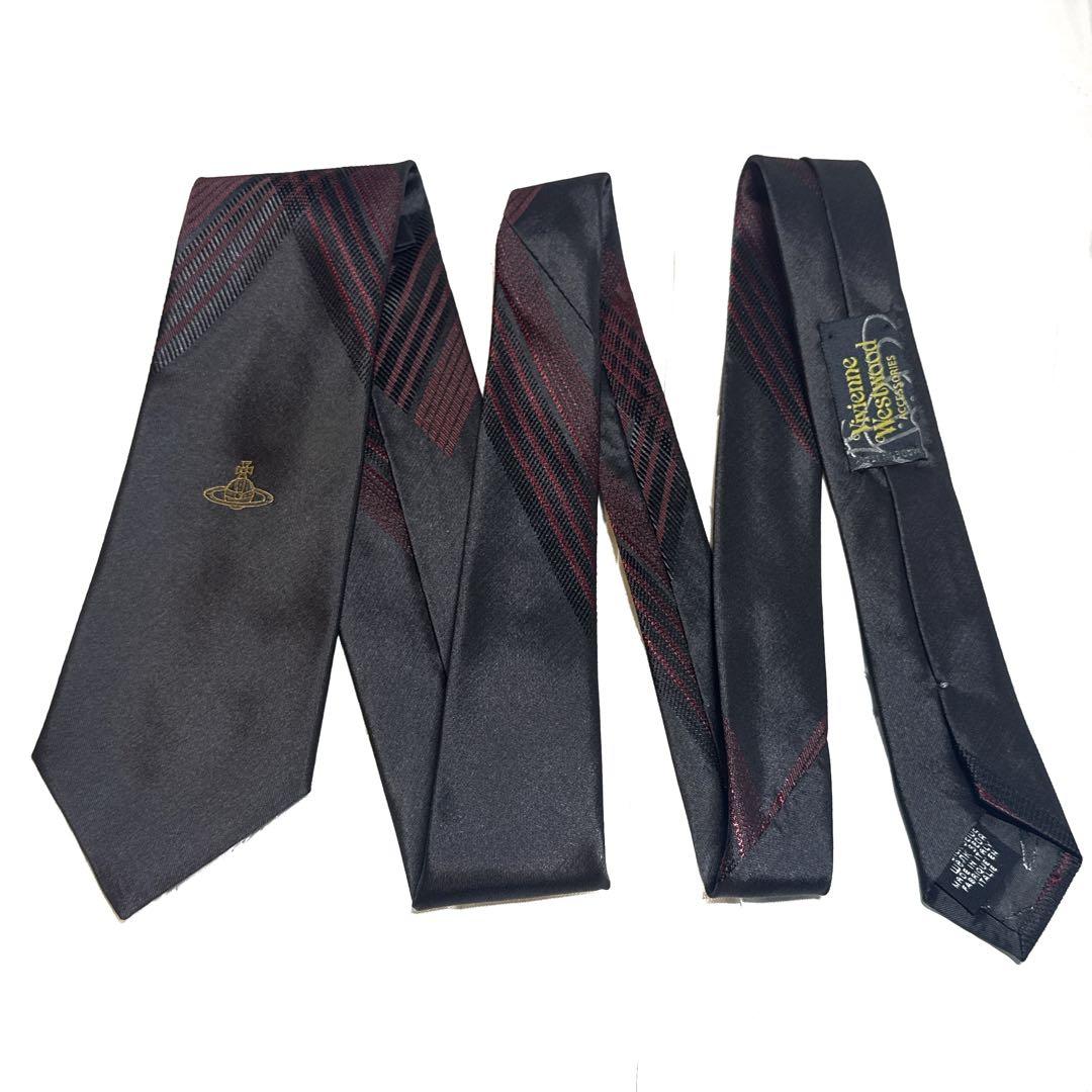 未使用品】 ヴィヴィアンウエストウッド ネクタイ オーブ ブラック