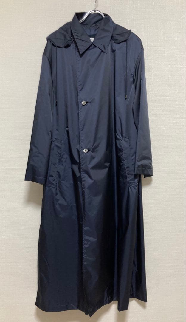 seya. ナイロン ロング コート セヤ オーバーサイズ ネイビー - メルカリ