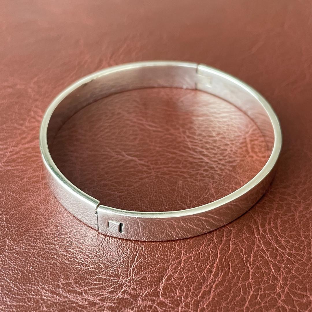 ビンテージ シルバー925 バングル MEXICO刻印 バングル タスコ 重厚