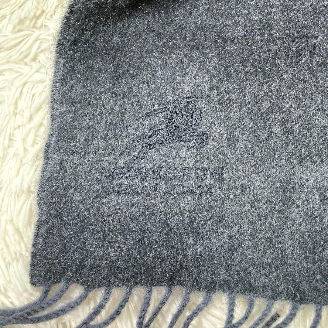 希少】バーバリーブラックレーベル カシミヤ ウール リバーシブル