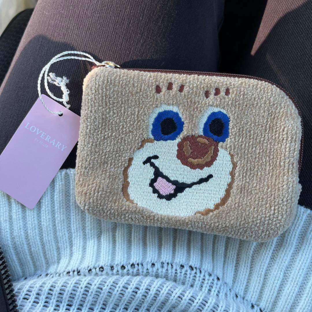 完売品 未使用 FEILER フェイラー ドアップテディ ミニポーチ クマ