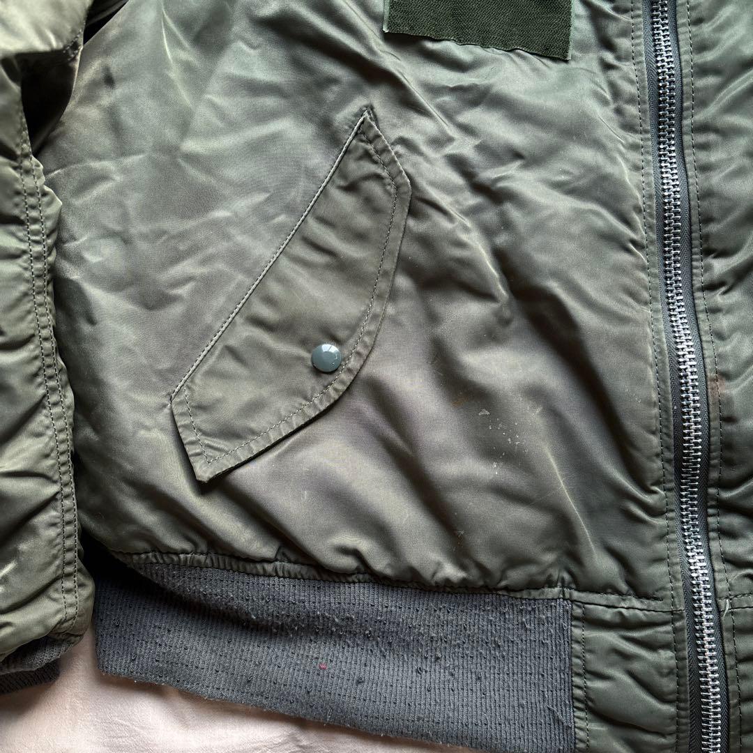 90s】ALPHA MA-1 フライトジャケット グランドクルー ミリタリー