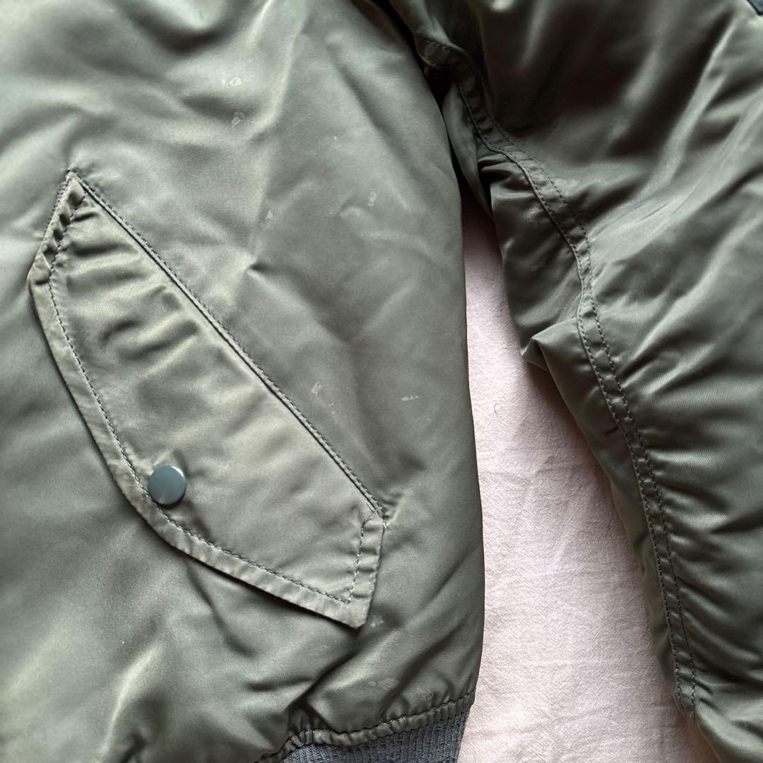 90s】ALPHA MA-1 フライトジャケット グランドクルー ミリタリー