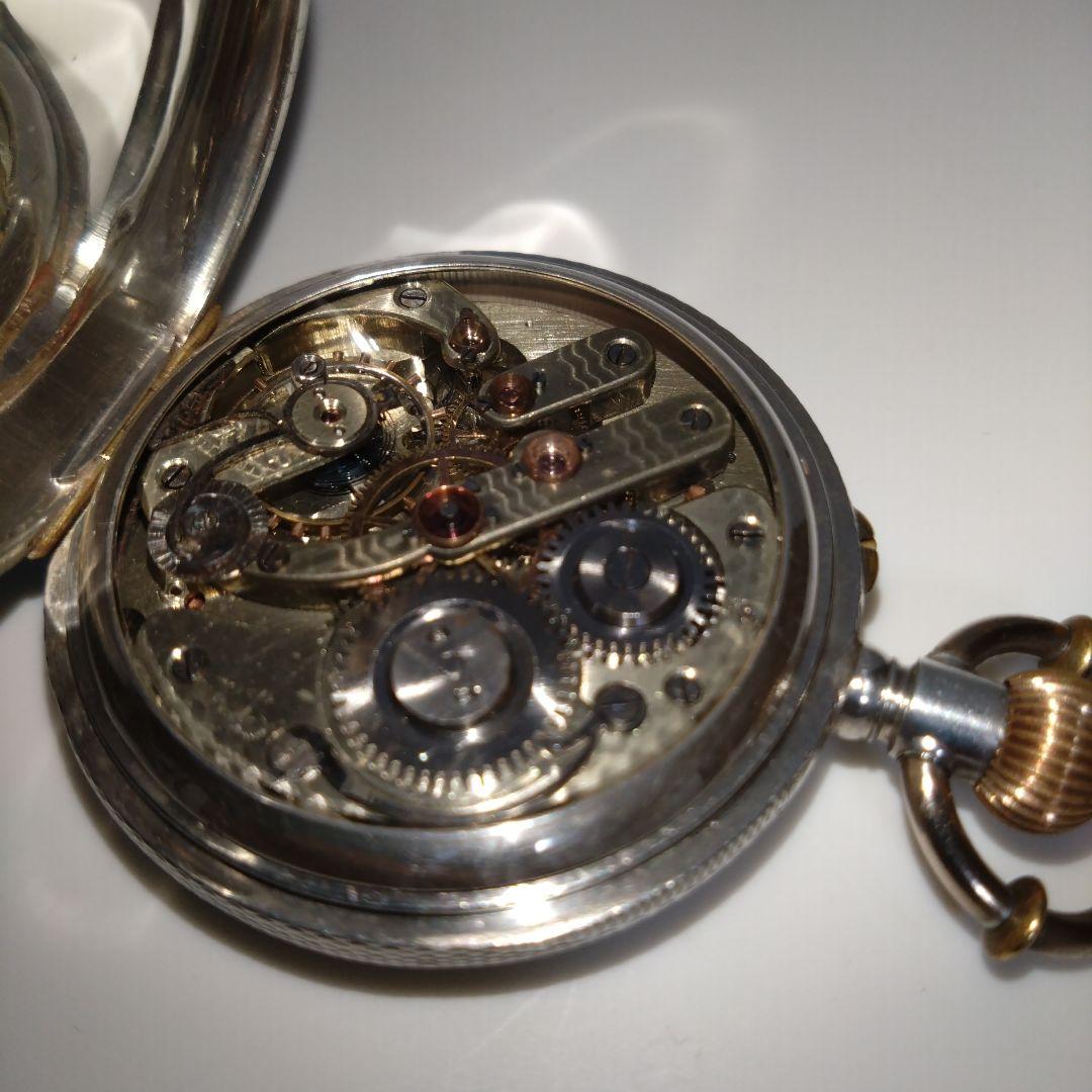 希少 精工舎 シルバー製 懐中時計 1900年代 アンティーク ビンテージ