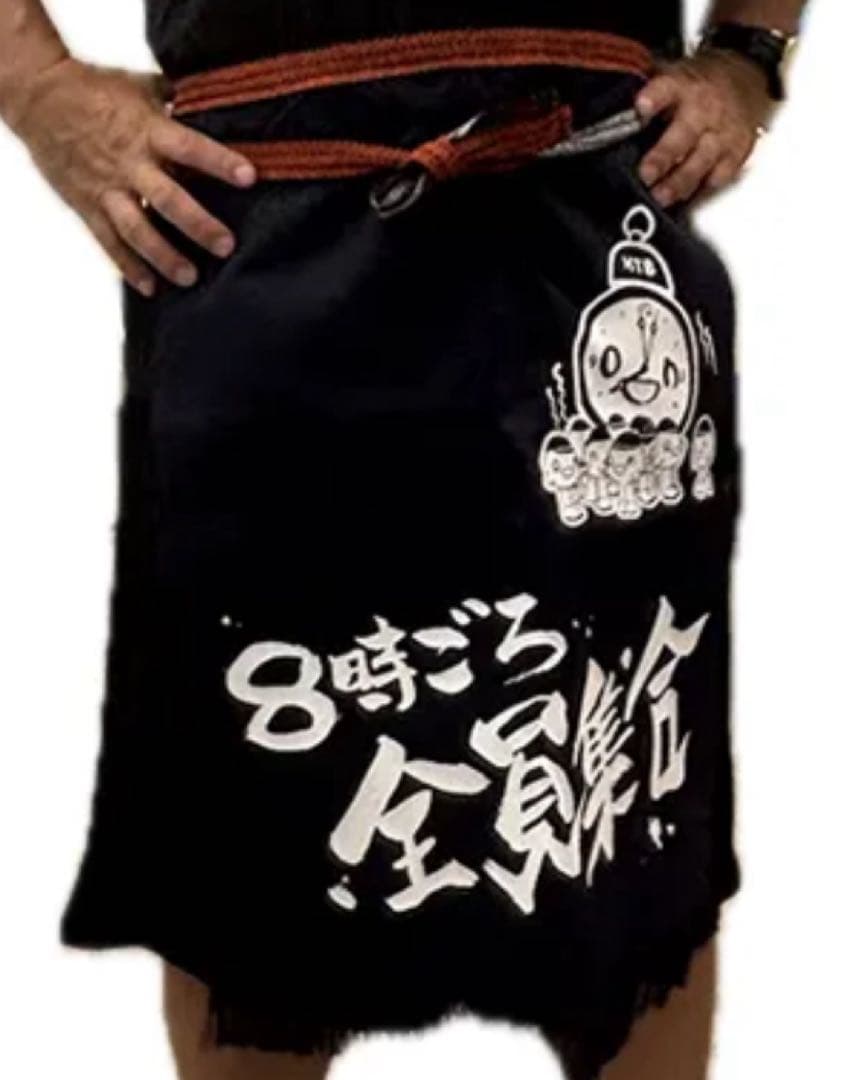 HTBキャラクター onちゃんエプロン(8時ごろ全員集合) - メルカリ