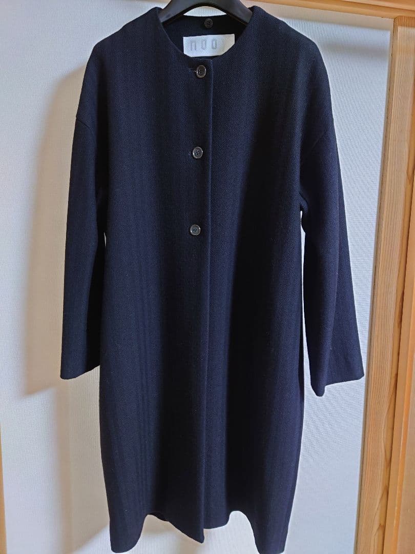 nooy ヌーイ 付け襟コート 黒 K107393484 - ジャケット・アウター公式