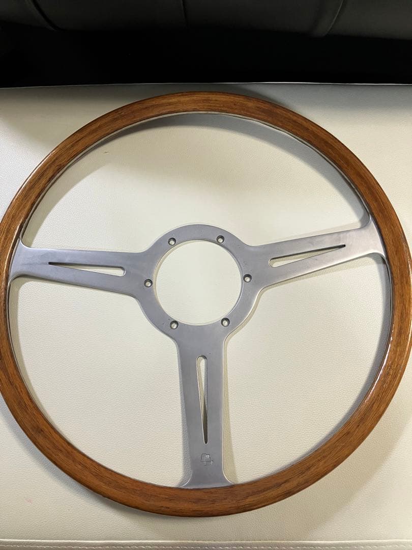レスレストン　ウッド アルミ ステアリング 3本スポーク 商品案内 】 N.O.S. レスレストングランプリ ウッドステアリング MINI