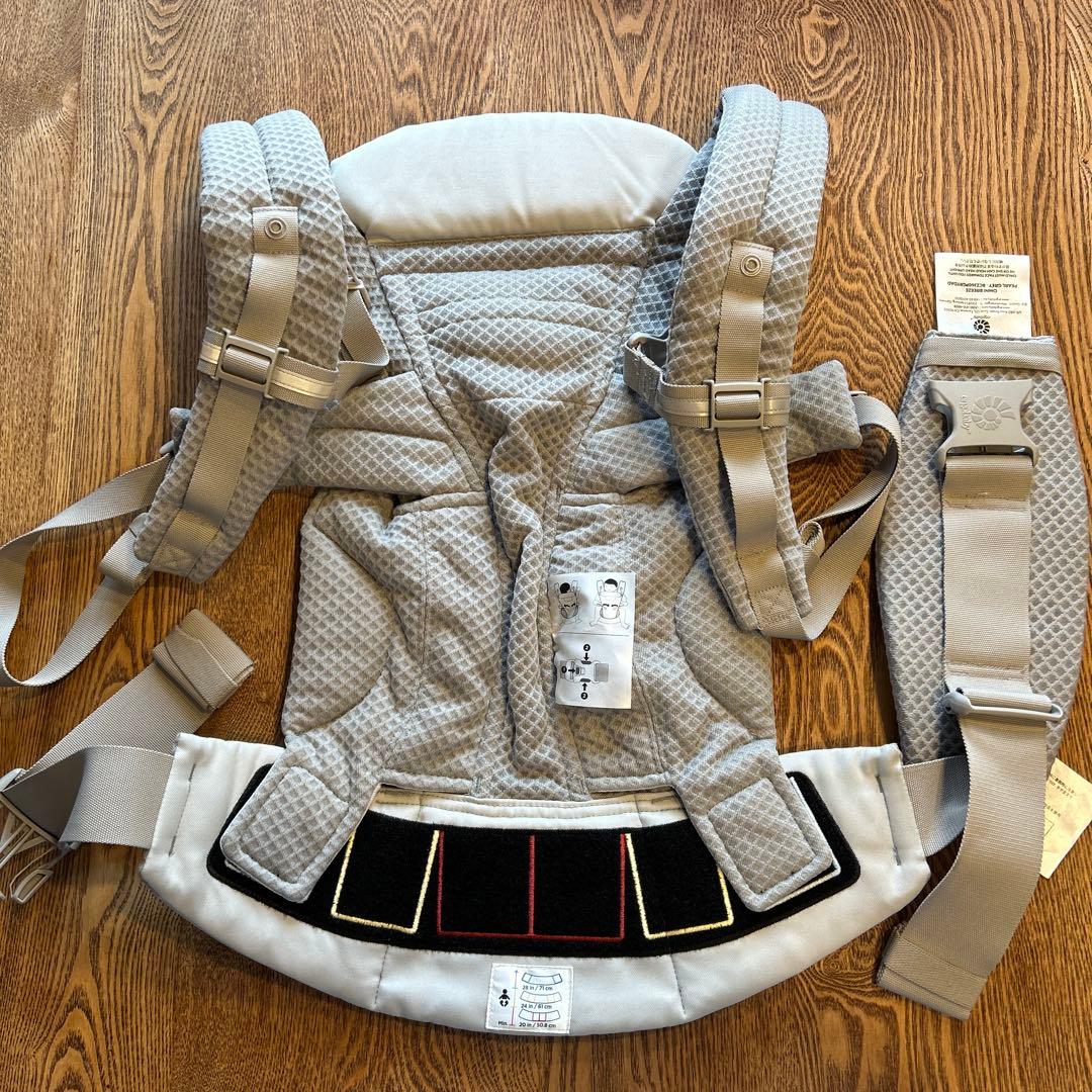 ほぼ未使用☆エルゴベビー 抱っこひも グレー メッシュ ほぼ未使用