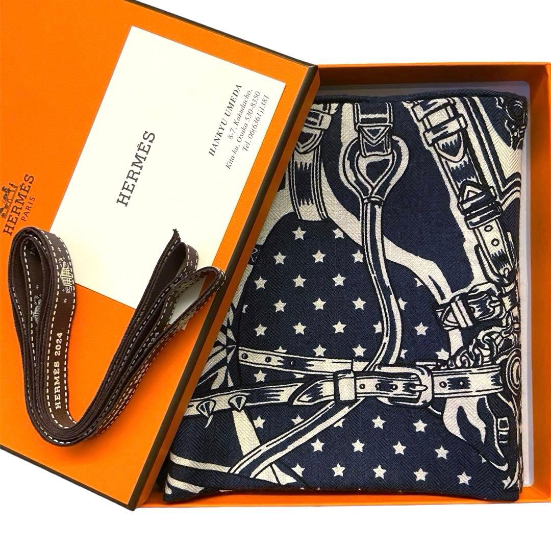 希少 未使用 エルメス カシシル スカーフ カレ65 シュヴァルパンク