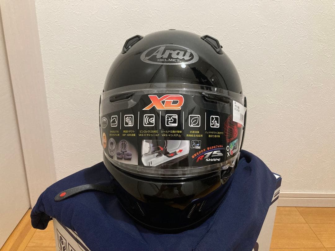 未使用] Arai アライ XD グラスブラック Mサイズ(57~58cm) - メルカリ