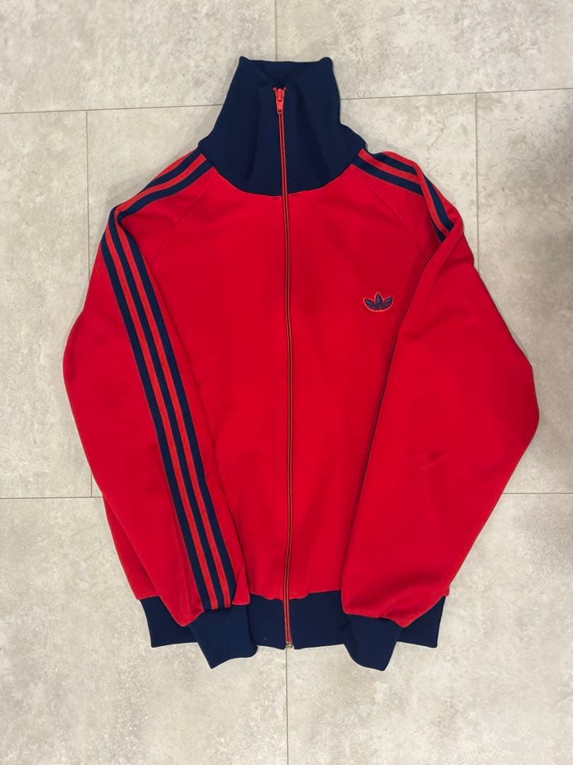 【80s】adidas トラックジャケット デサント製 中古・古着通販】adidas (アディダス) 80s デサント製 トラック