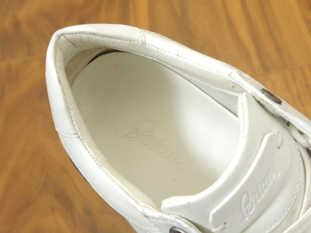 ブリオーニ Brioni レザースニーカー 6 JP24.5 最高級モデル10万