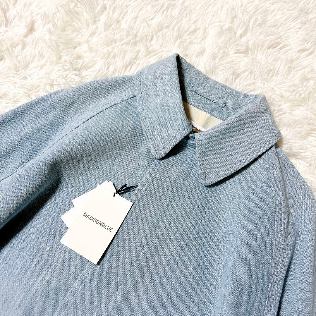 未使用タグ付 マディソンブルー バルカラーコート ブロークン デニム