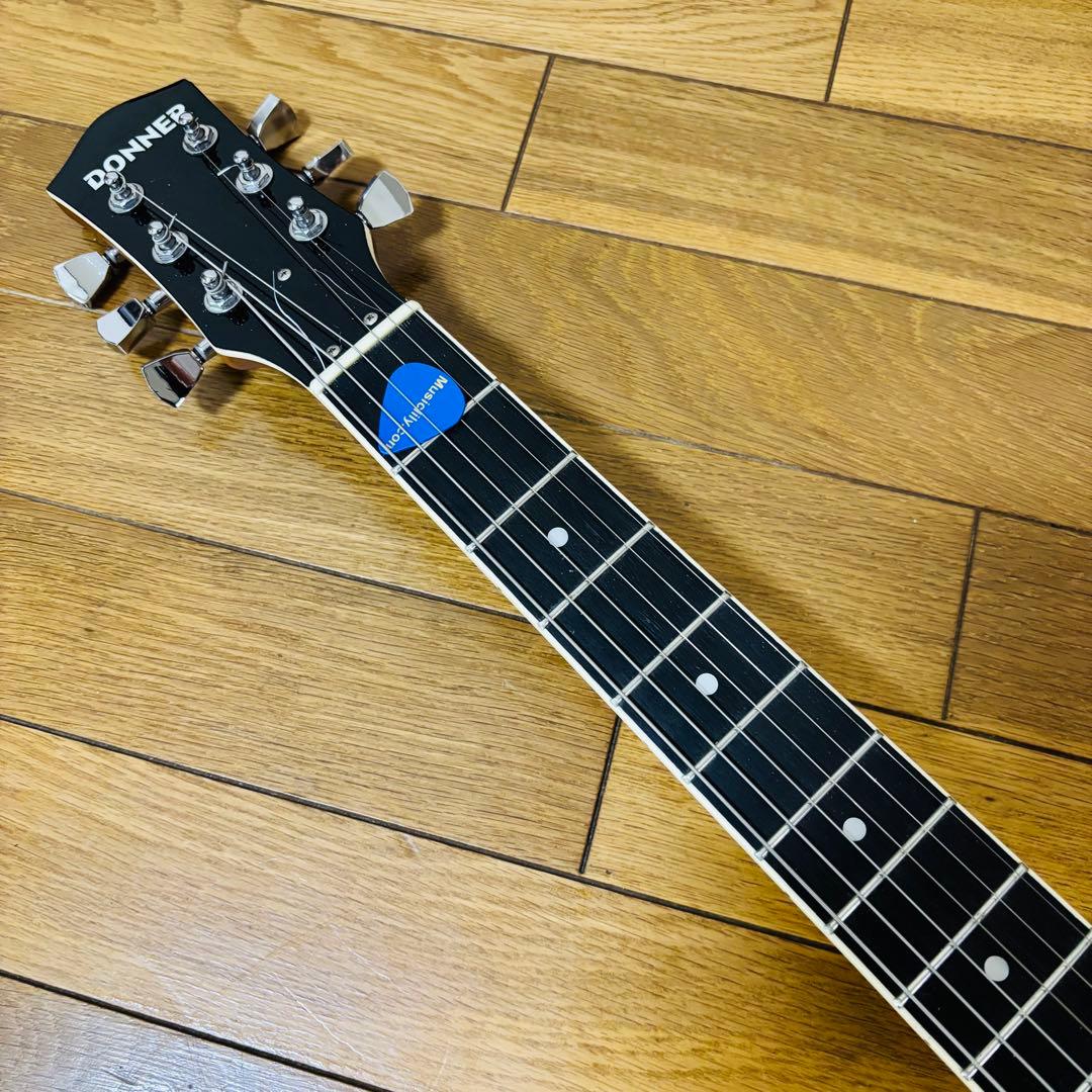 美品】Donner エレキギター レスポール タイプ DL-124 黒 送料込