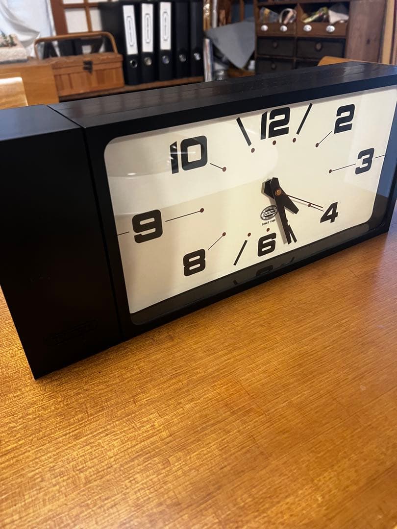 DULTON ダルトン ダブルフェイスクロック レクタングル 時計　黒 DOUBLE FACE CLOCK RECTANGLE BLACK ダブル フェイス クロック