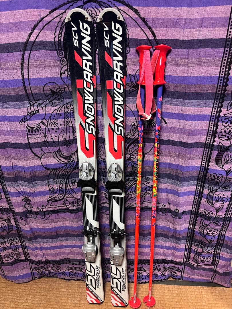 SCV SNOWCARVING スキー板 KERMA ストック セット - メルカリ