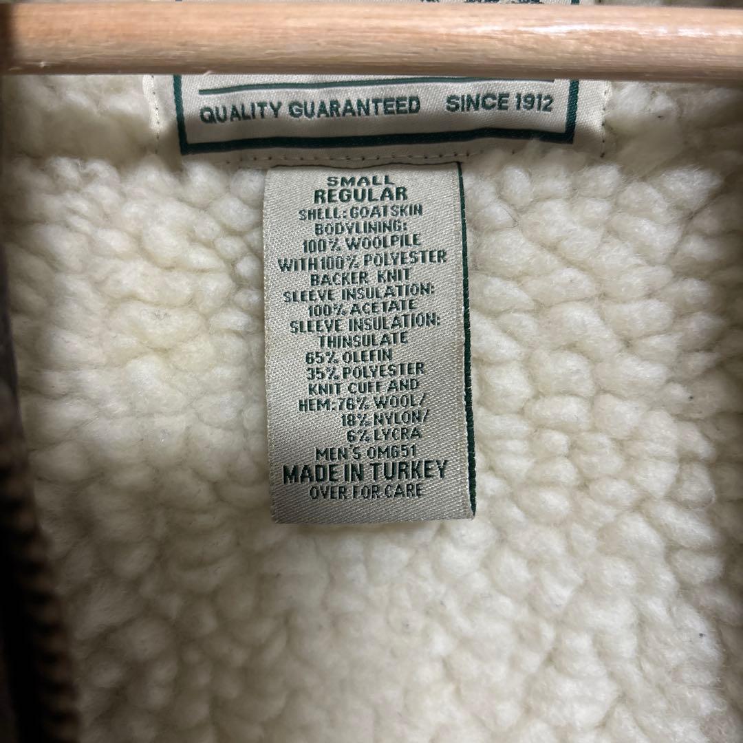 L.L.Bean レザーフライトジャケット 襟ボア G-1型　MからL相当