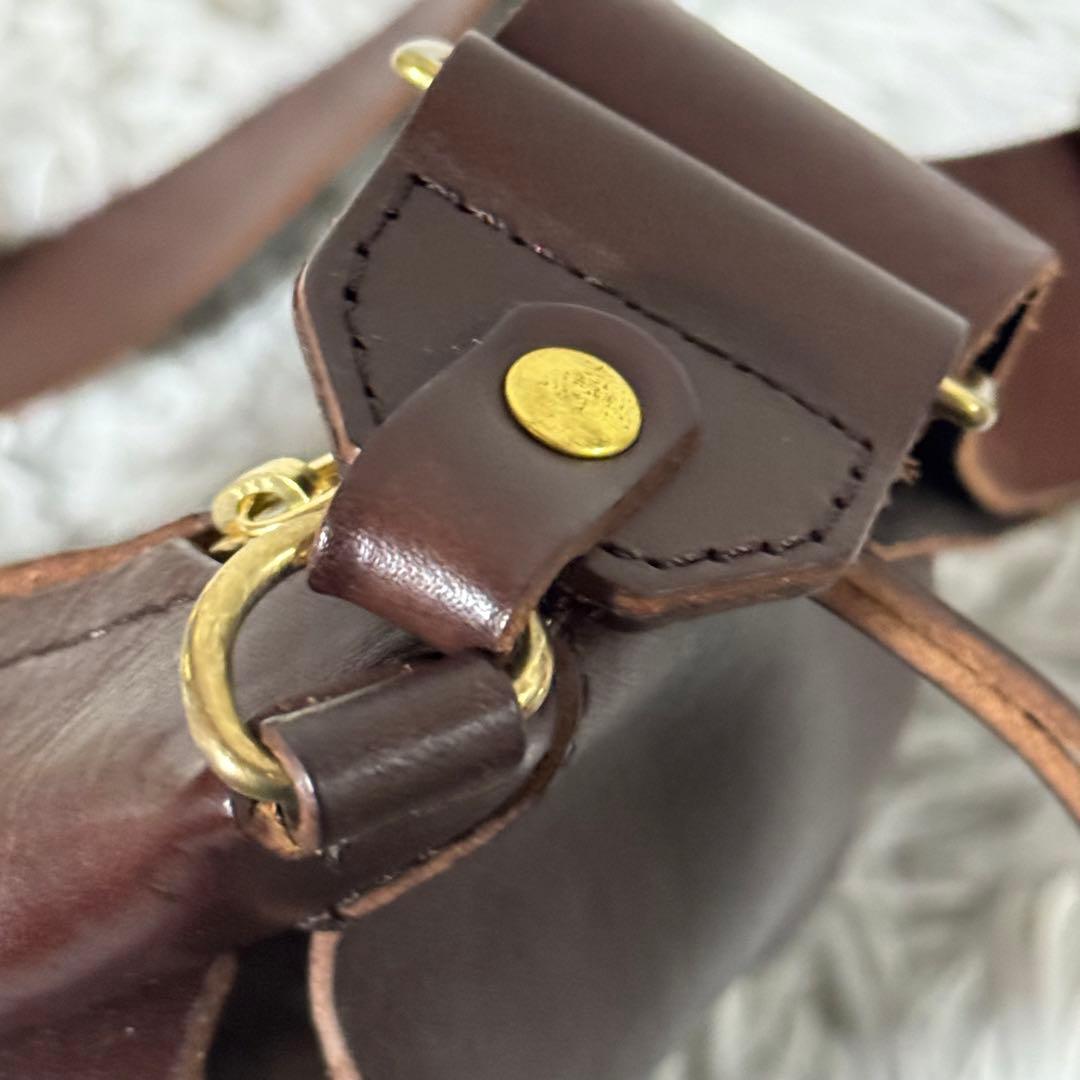 未使用級✨LONA ロナ MILI ミリ ボディーバッグ ブラウニー レザー