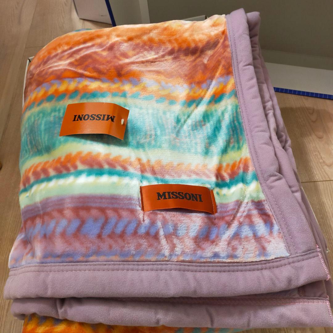 MISSONI ミッソーニ マルチカラー アクリル 毛布 未使用品 - メルカリ