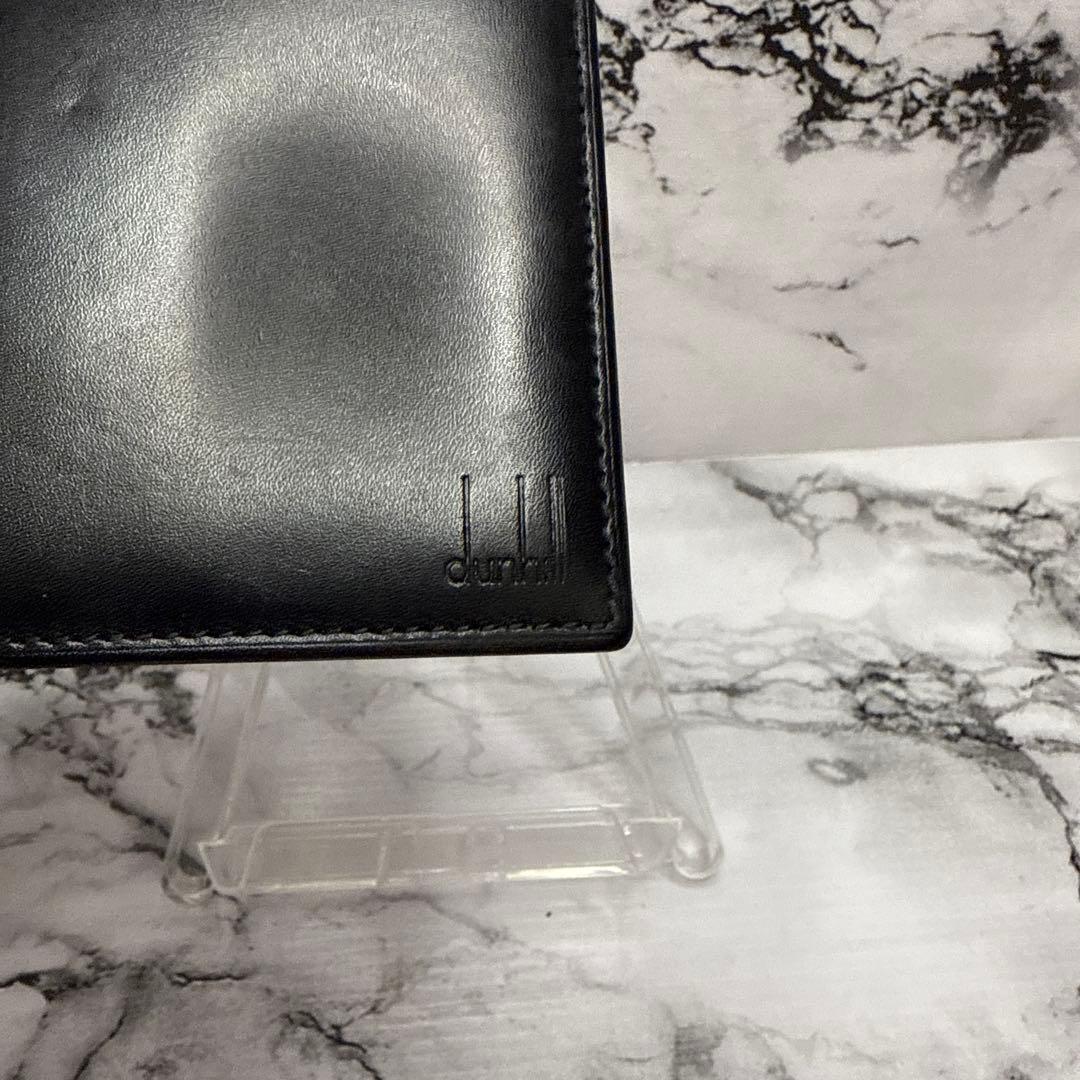 美品)大人気、ダンヒル、折財布、オールレザー、ロゴ型押し、人気色