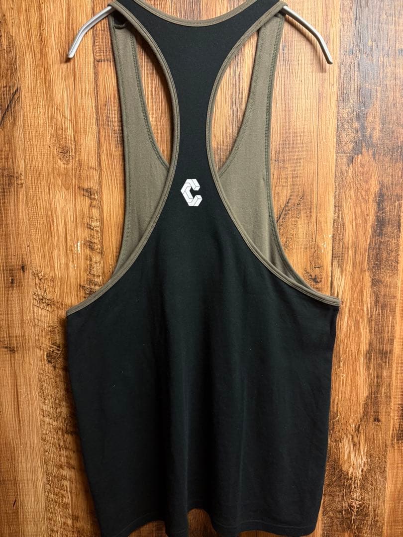 CRONOS タンクトップ ノースリーブ クロノス tシャツ ストリンガー 美