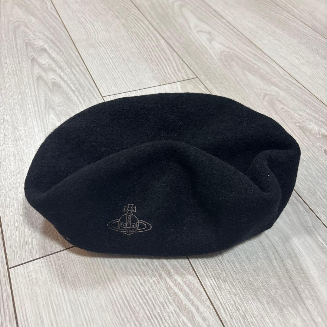 美品✳︎Vivienne Westwood ブラックベレー帽 - メルカリ