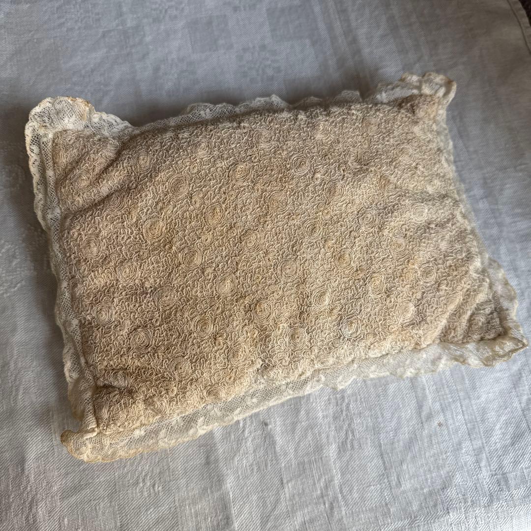 アンティークレースクッション ブドワールクッション フランス