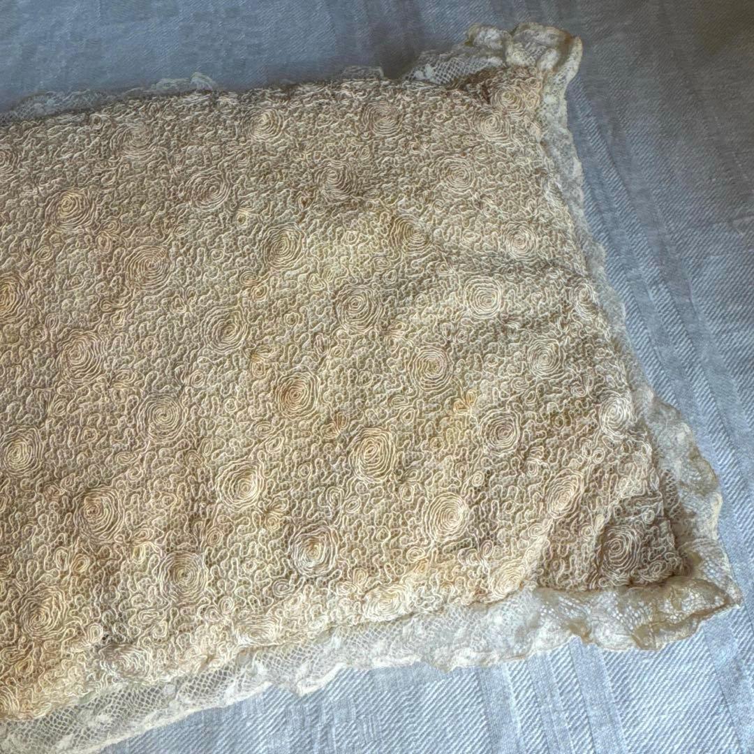 アンティークレースクッション ブドワールクッション フランス