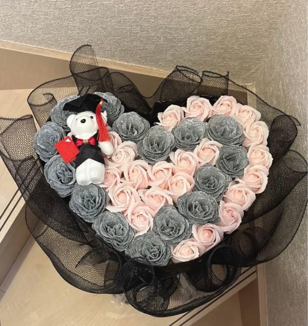 ソープフラワー薔薇 お誕生日 ・記念日 プレゼント 卒業式 花束