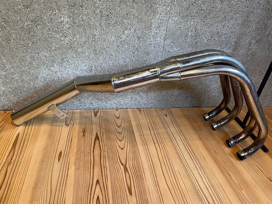 cb400f ヨンフォア64π真鍮バッフル ヨシムラ64π真鍮サイレンサー