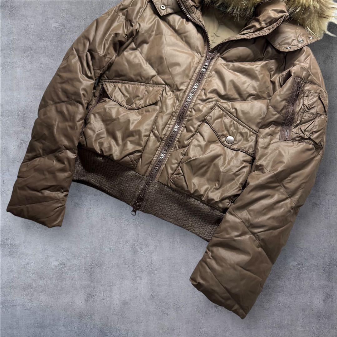 Y2K moussy ファーダウンジャケット 平成ギャル 白ギャルn2b MA1