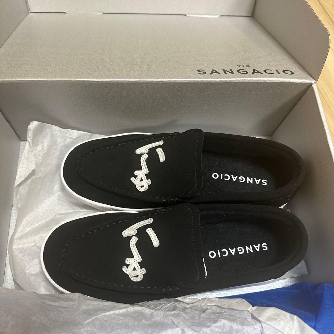 新品未使用】SANGACIO にゅ〜ずローファー ブラック - メルカリ