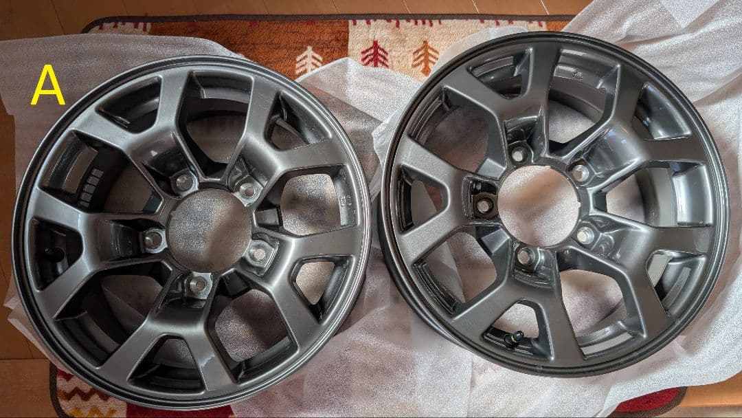 新車外し】ジムニーシエラJB74 純正アルミホイール 2本 (A計4本)送料込