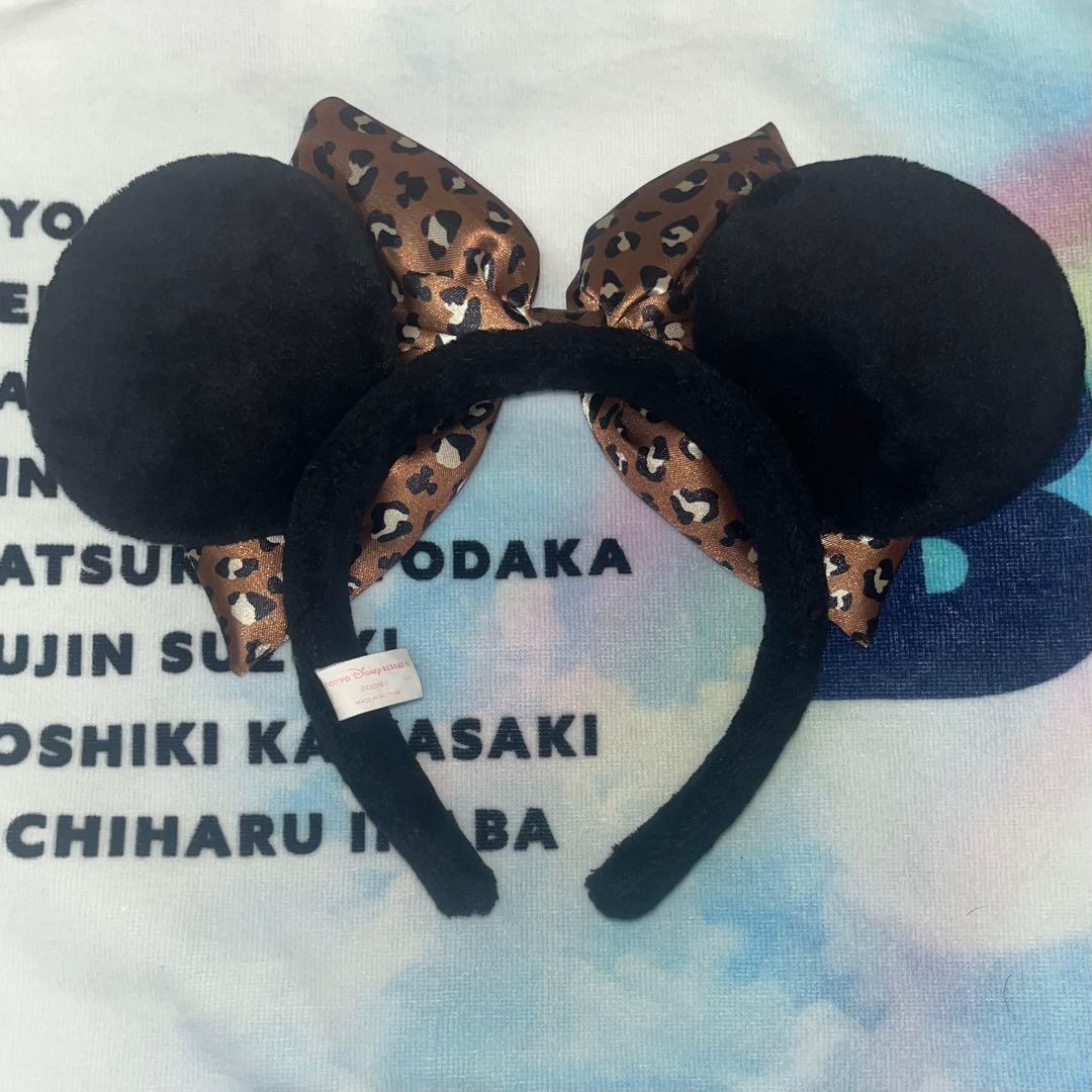 ヒョウ柄 リボン耳 カチューシャ ディズニー - メルカリ