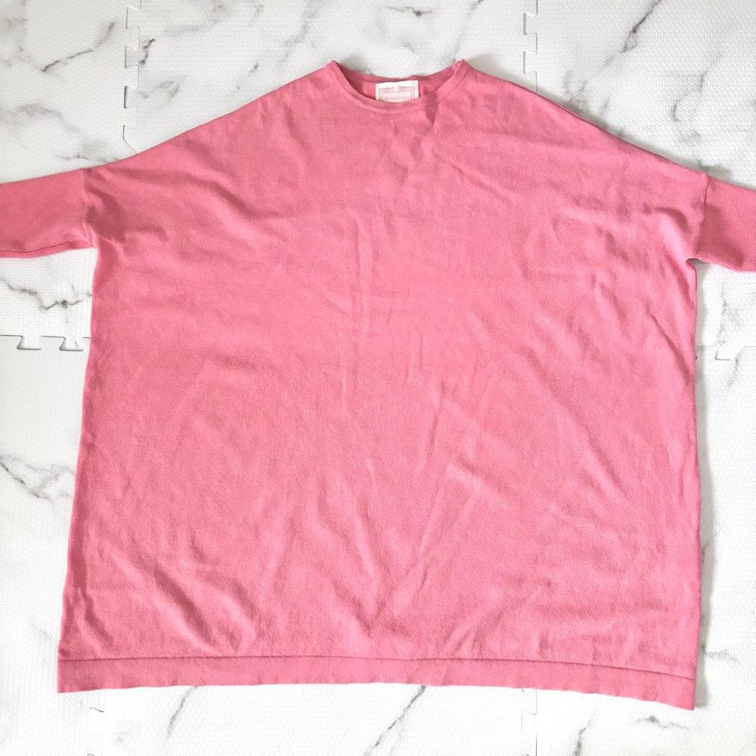 BEARDSLEY ギマBIGニット ピンク ビアズリー 洗える 長袖 ゆったり