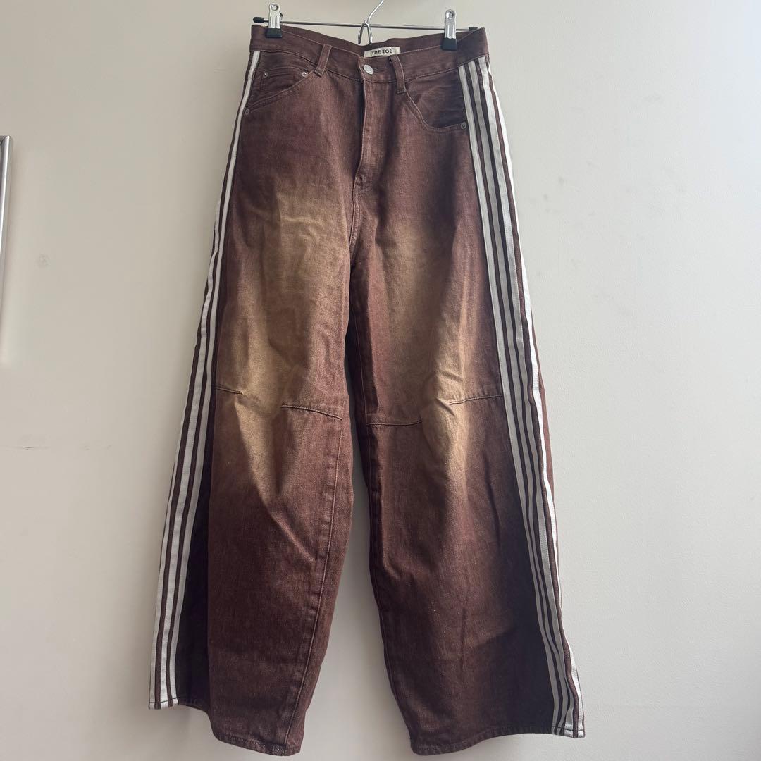 The toe エミレーツトラックデニムパンツ ブラウン Sサイズ - メルカリ