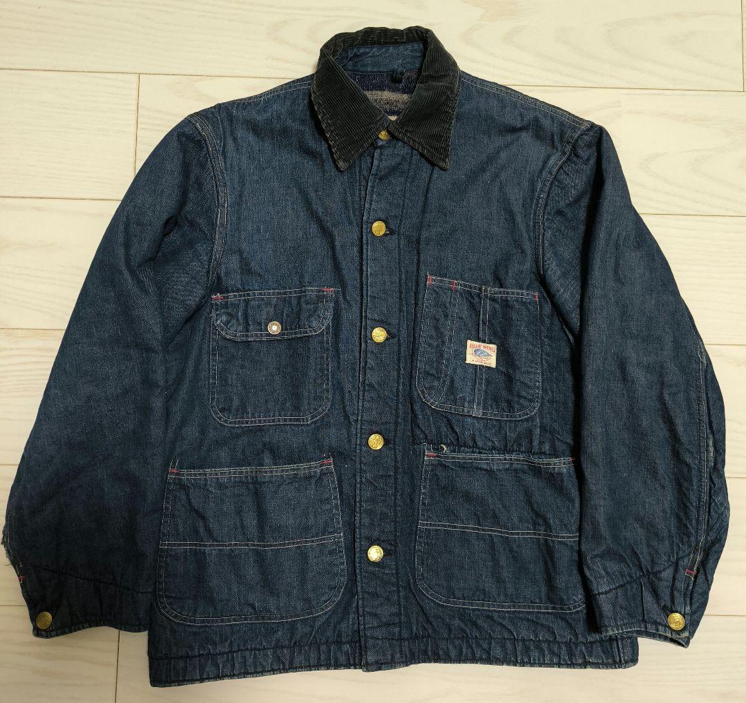 【ヴィンテージ】BLUE WING デニムカバーオール ブランケット付 1960s【BLUE WING】ブランケット付きショート丈デニムカバーオール