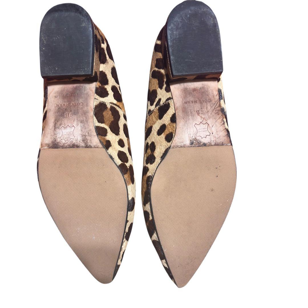 最終価格 COLE HAAN ヒョウ柄 ポインテッドトゥパンプス - メルカリ