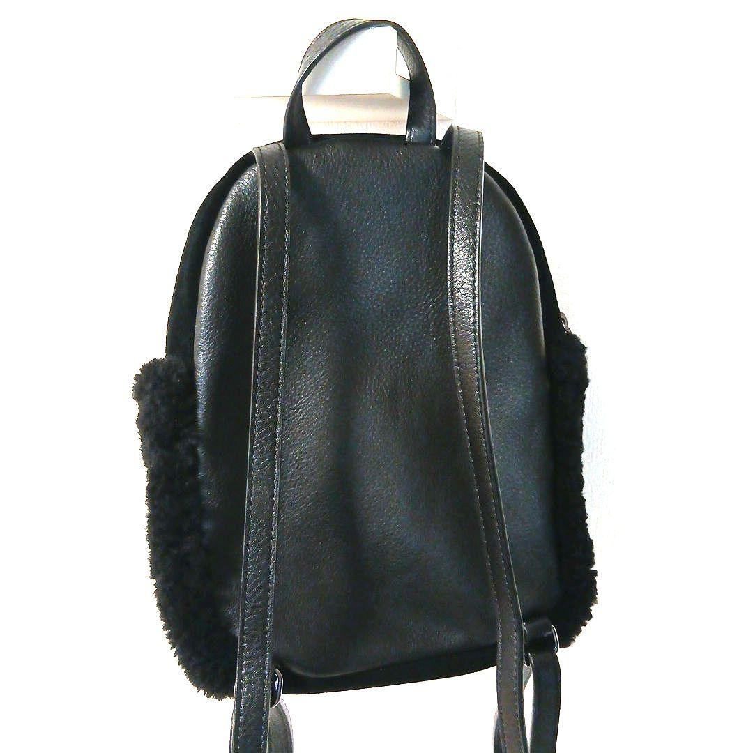 UGG アグ ミニリュック バックパック シープ ブラック スエード ボア