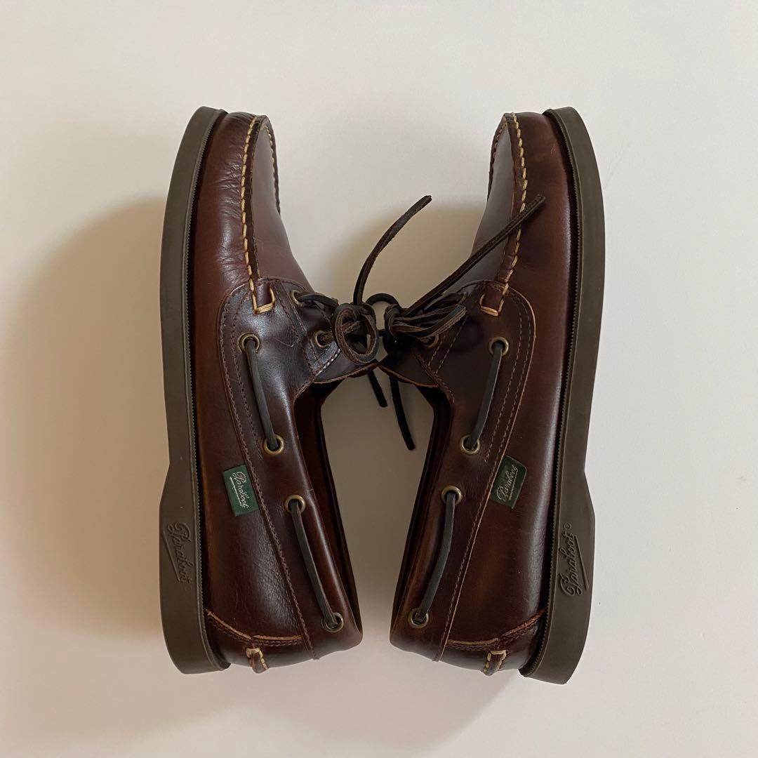 美品 paraboot birth マロン 6H デッキシューズ バース - メルカリ