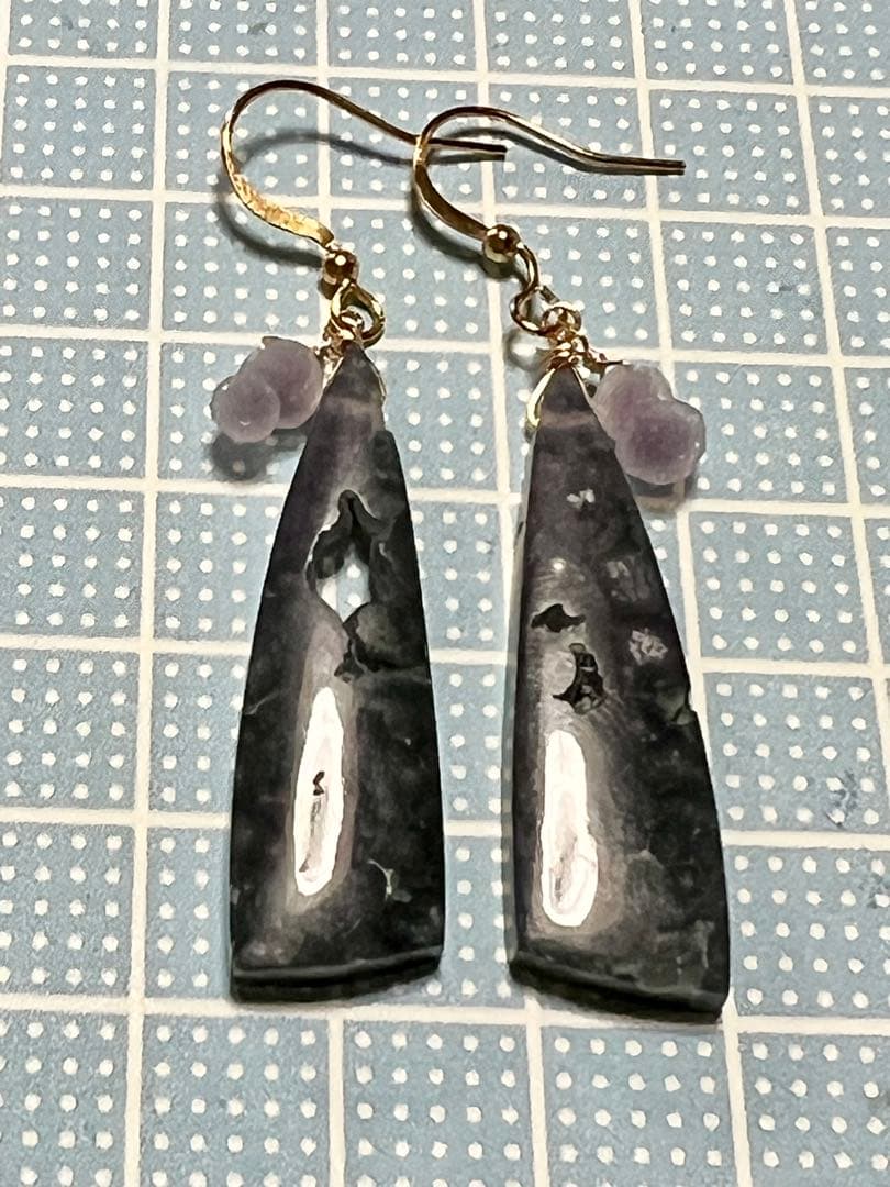 レア グリーン入 グレープアゲート グレープアゲート小粒付 14kgf