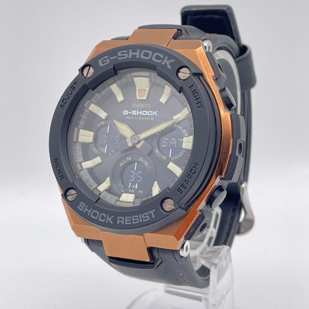 ◆ CASIO 腕時計 G-SHOCK GST-W120L ◆ 稼働品 極美品 G-SHOCK CASIO カシオ ジーショック 電波ソーラー タフソーラー GST