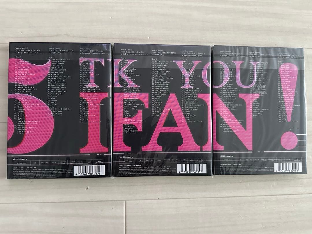 安室奈美恵 Finally 初回限定盤 Blu-ray 5枚組 3種セット 新品 - メルカリ