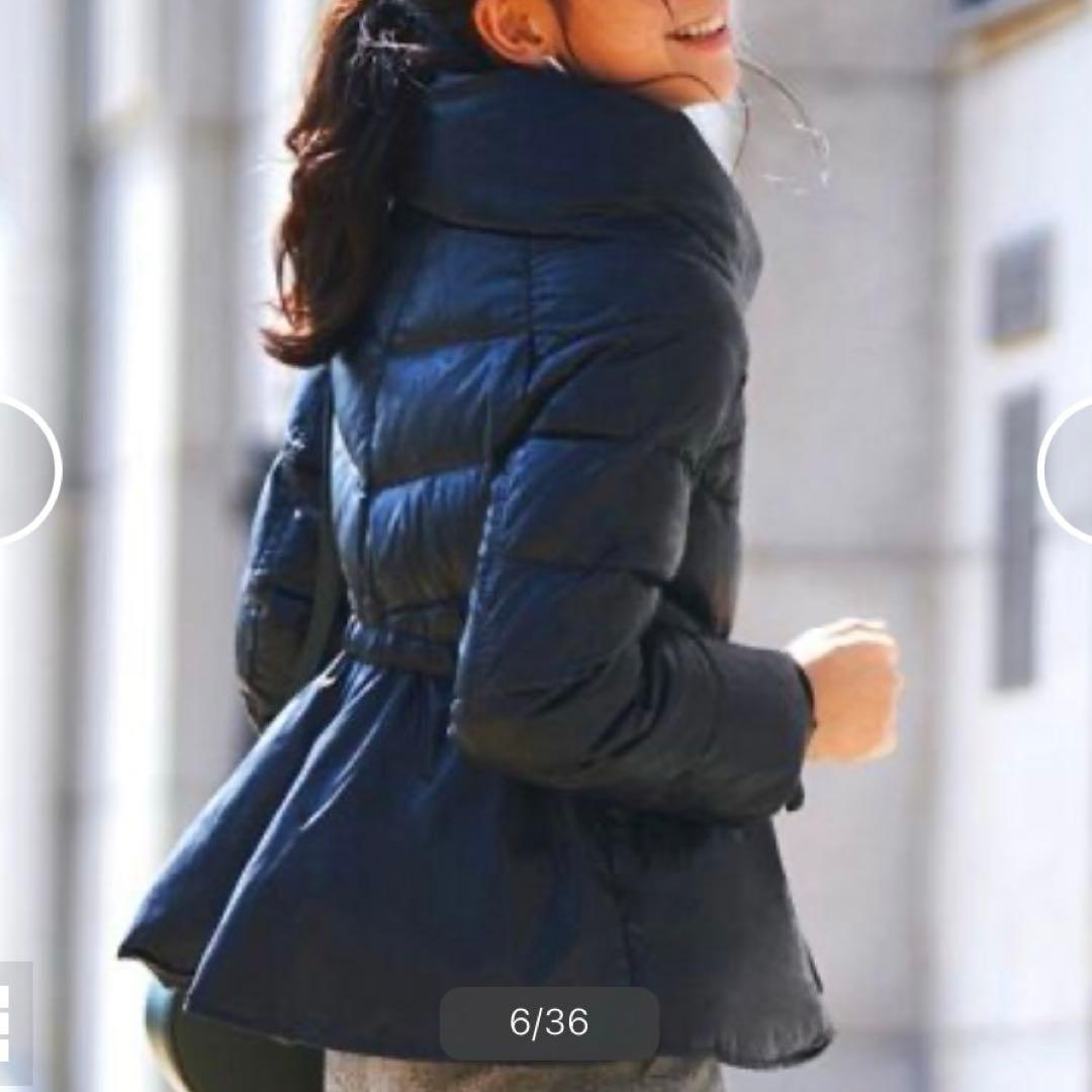 タグ付未使用】ルイルエブティック フェイクレザー ペプラムダウン