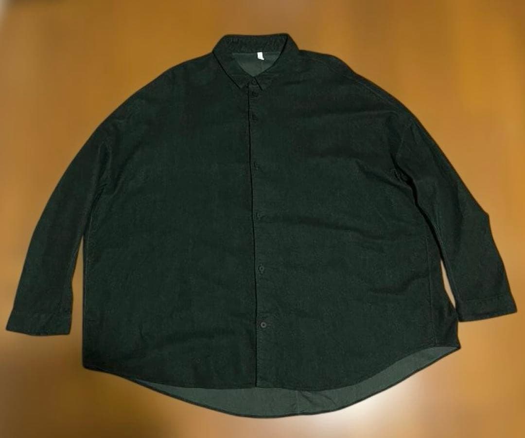 1/16お値下《1度のみ着用》フィルマム　ネルシャツ　モスグリーン　XS