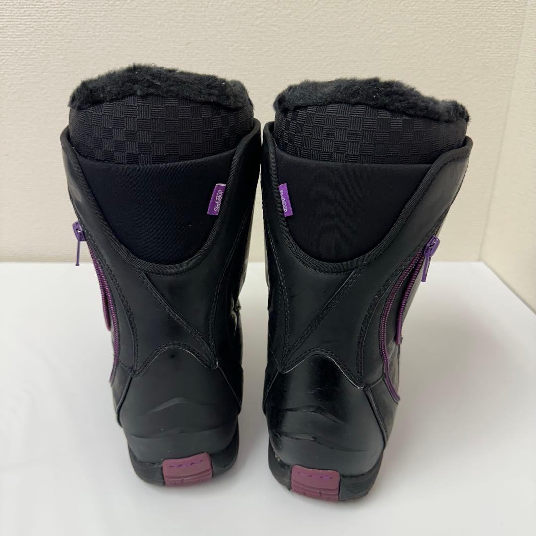 HEAD スノーボードブーツ 女性用 ブラック×パープル 23.5cm