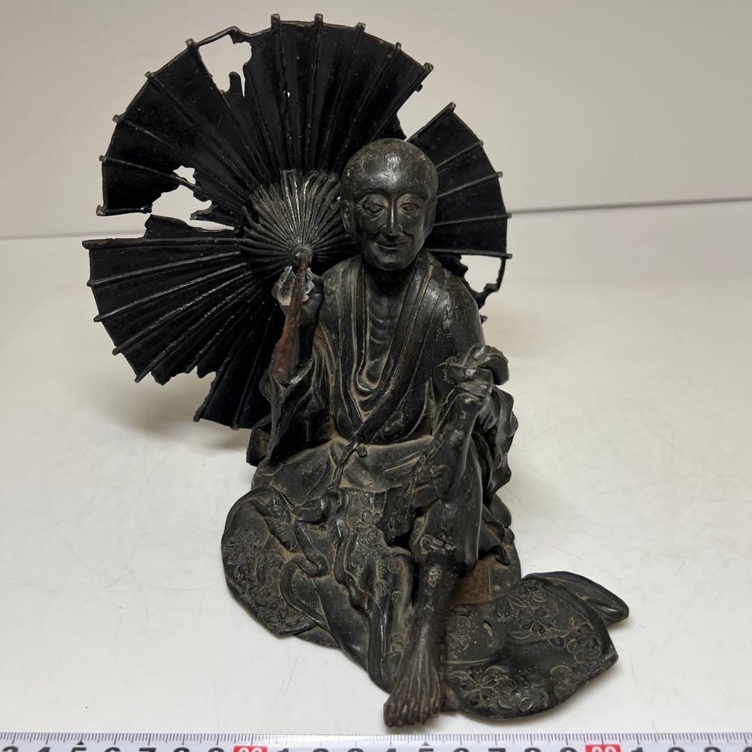 古銅 人物置物 1719g 東キ8-0307② タカサオ - メルカリ