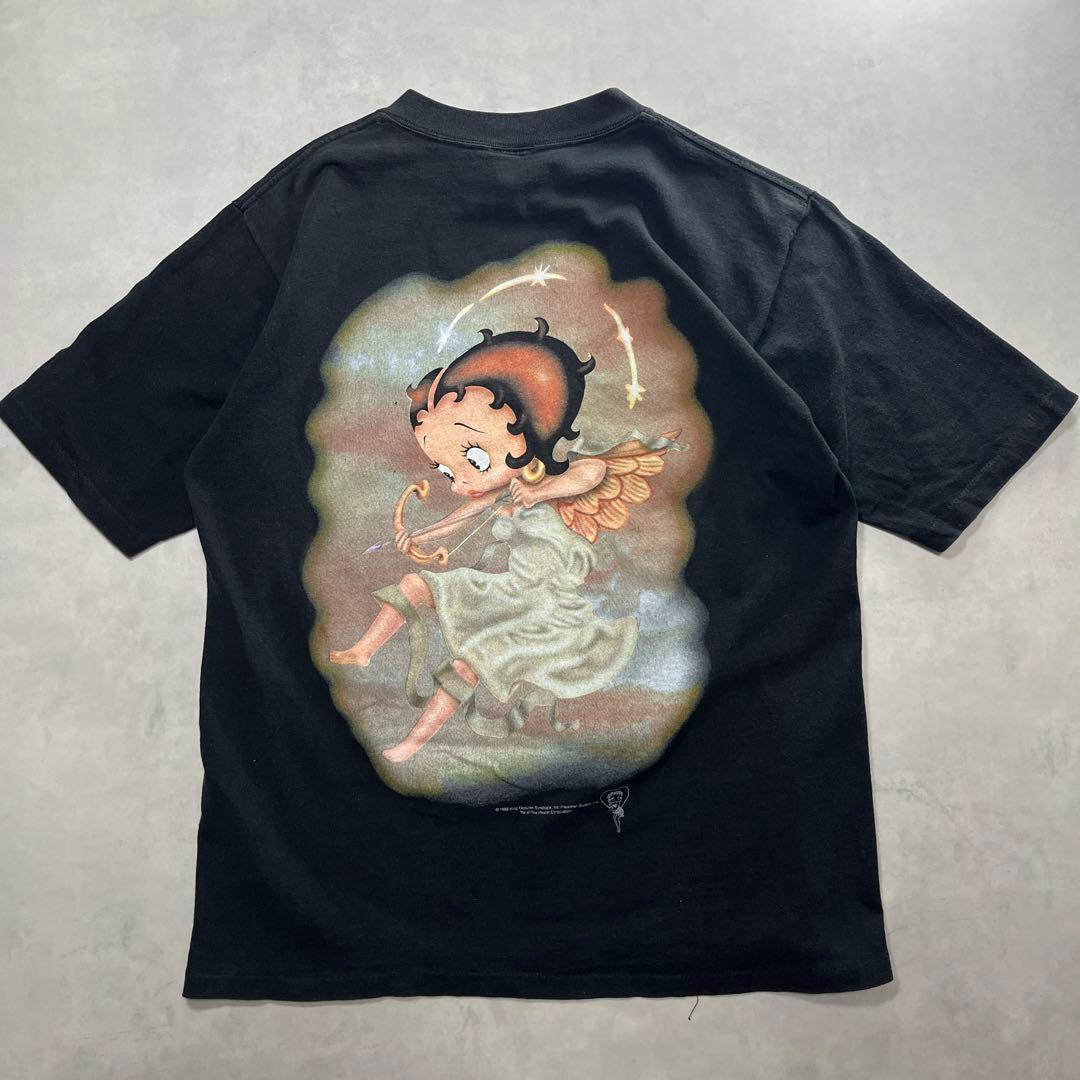 90s Betty Boop Angel Tシャツ 両面 天使 - メルカリ