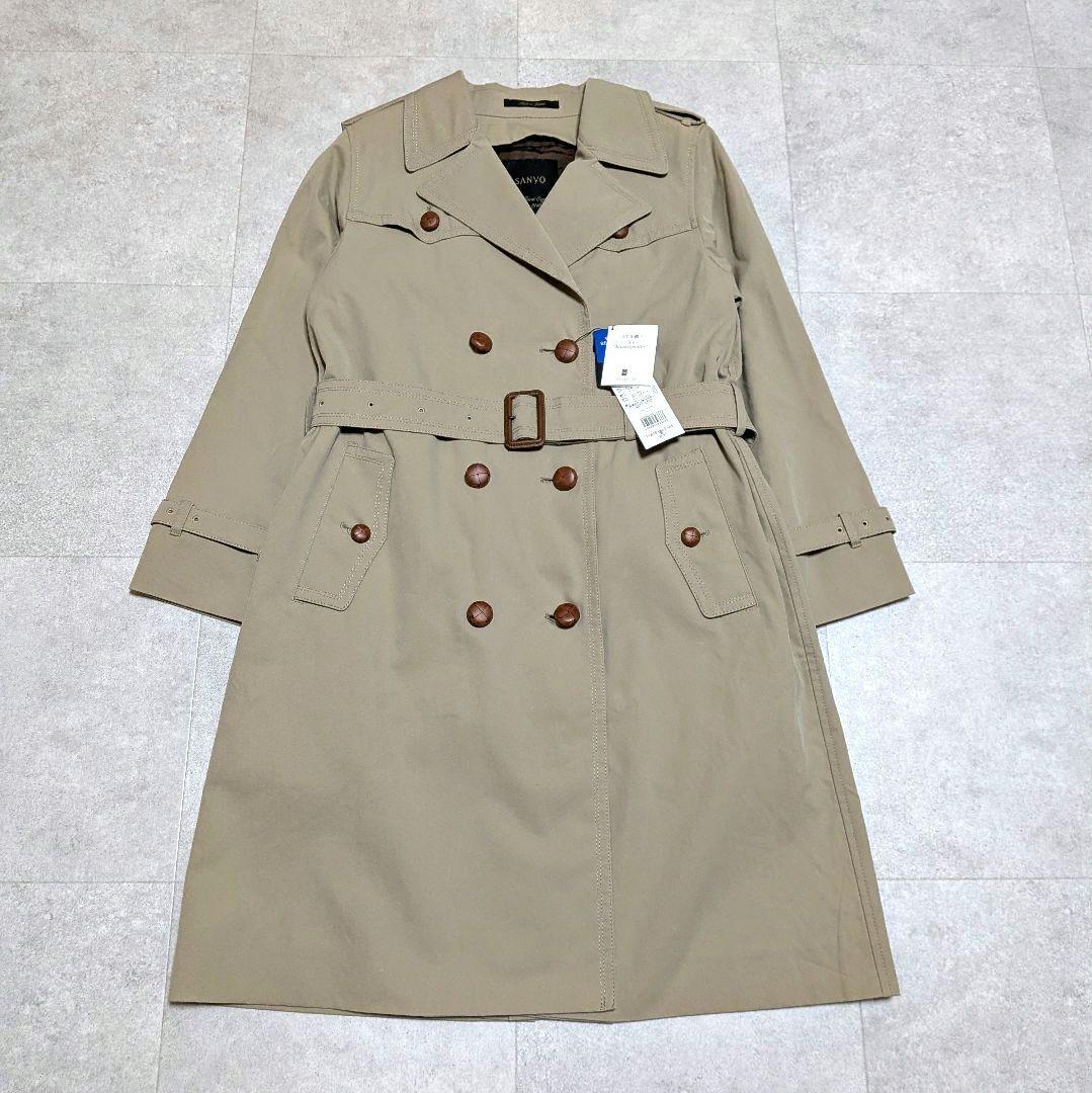 希少✨️胡桃ボタン✨️サンヨー 100年コート 未使用タグ付 ライナー付